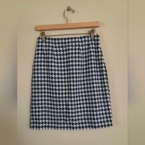 JG Hook Vintage Tweed Houndstooth Skirt